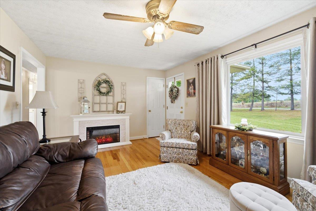 6141 Renan Road Hurt, VA 24563 - Photo 6 of 34 a living room with furniture and a fireplace