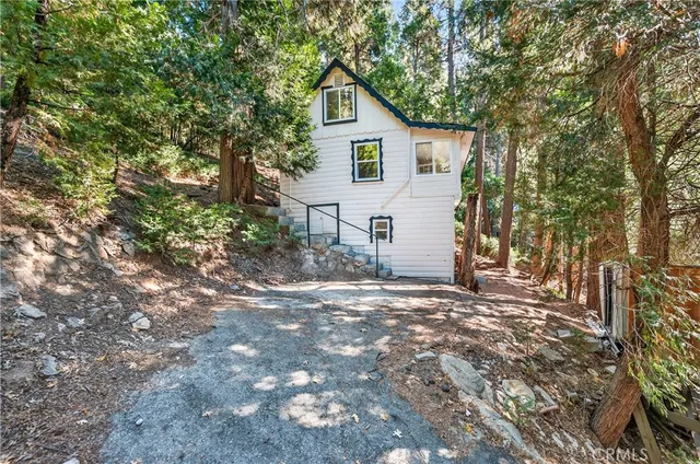 a backyard of a house