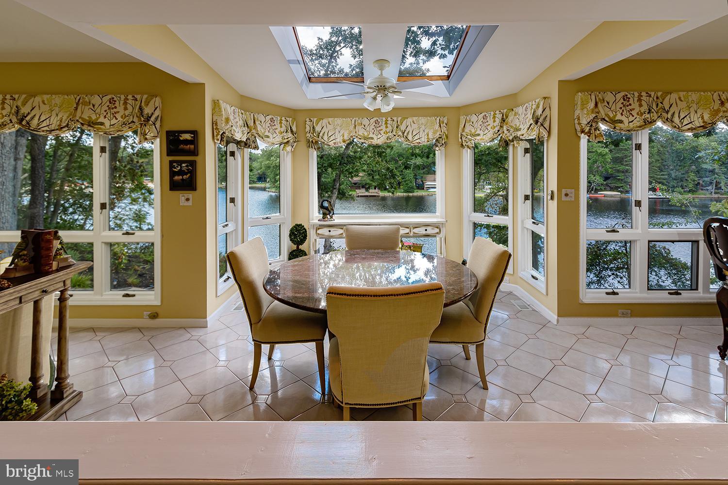 117 Stokes Road Medford Lakes, NJ 08055 - Photo 37 of 72 Breakfast room with a wall of windows to the water