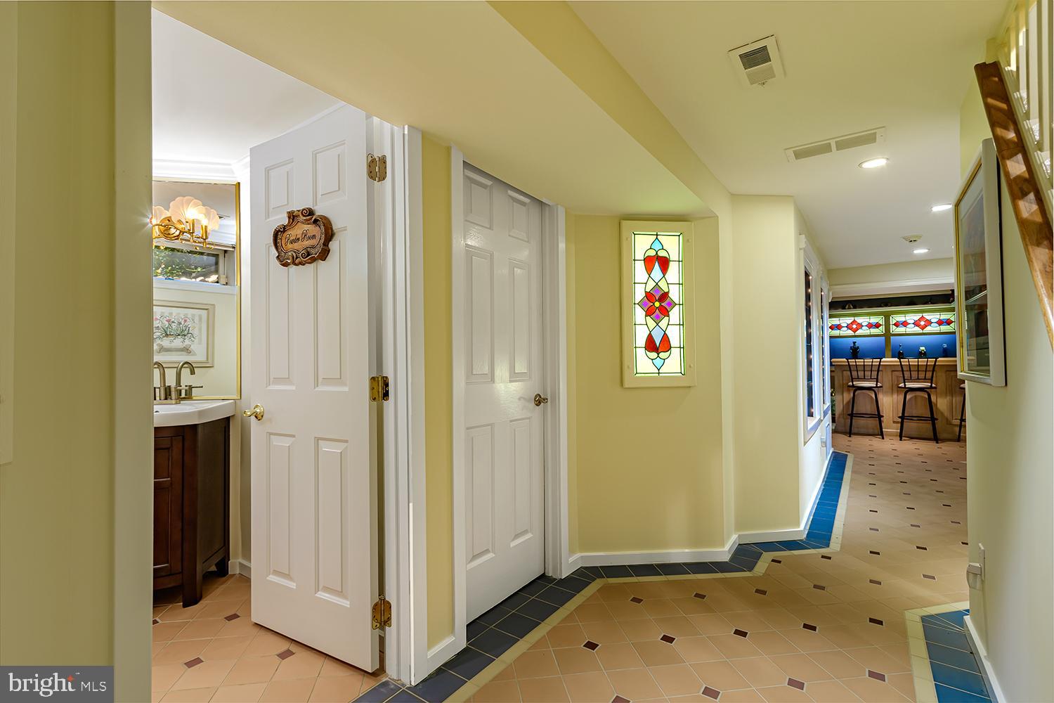 117 Stokes Road Medford Lakes, NJ 08055 - Photo 43 of 72 Lower level hallway and powder room