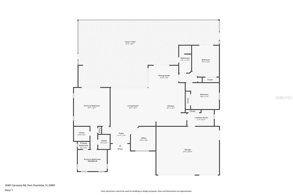 10491 Sarasota Road Port Charlotte, FL 33981 - Photo 44 of 44 a picture of floor plan