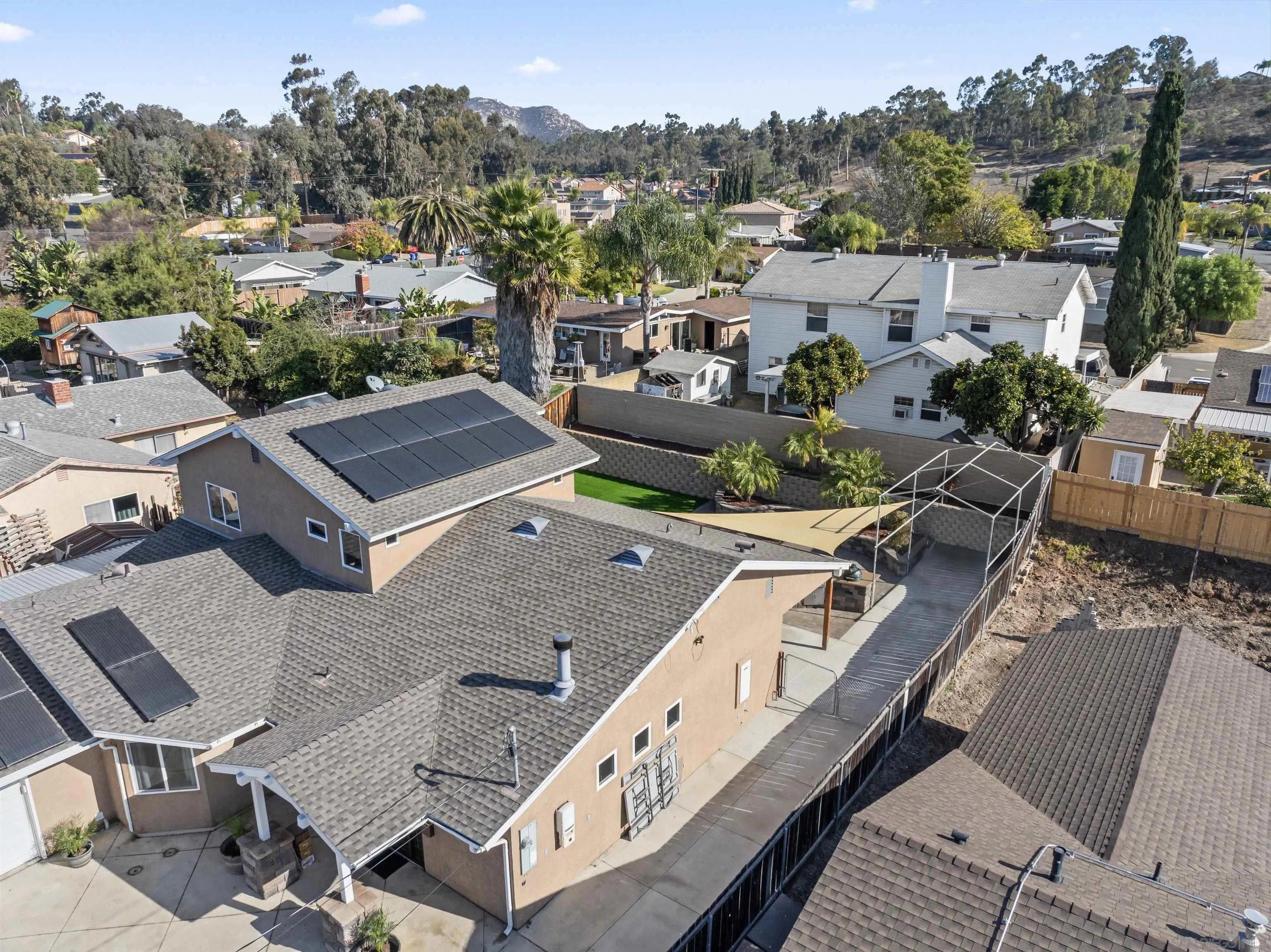 14211 Frame Road Poway, CA 92064 - Photo 2 of 11 an aerial view of a house with a garden