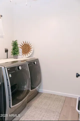 a view of washer and dryer