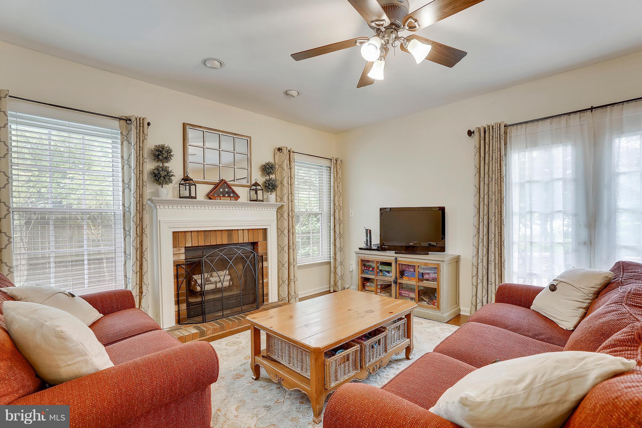 1768 Rochester Street Crofton, MD 21114 - Photo 8 of 30 Family Room w/Wood Burning Fireplace