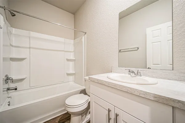 a view of a room that has a window in it