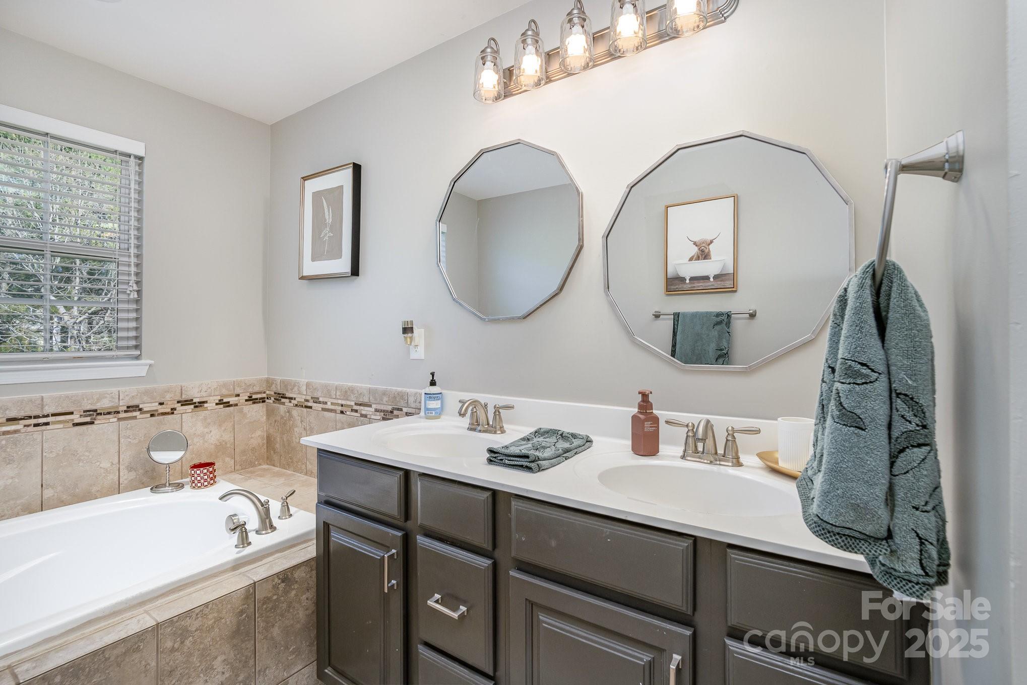 121 Inlet Point Drive Tega Cay, SC 29708 - Photo 11 of 18 a bathroom with a sink and a mirror