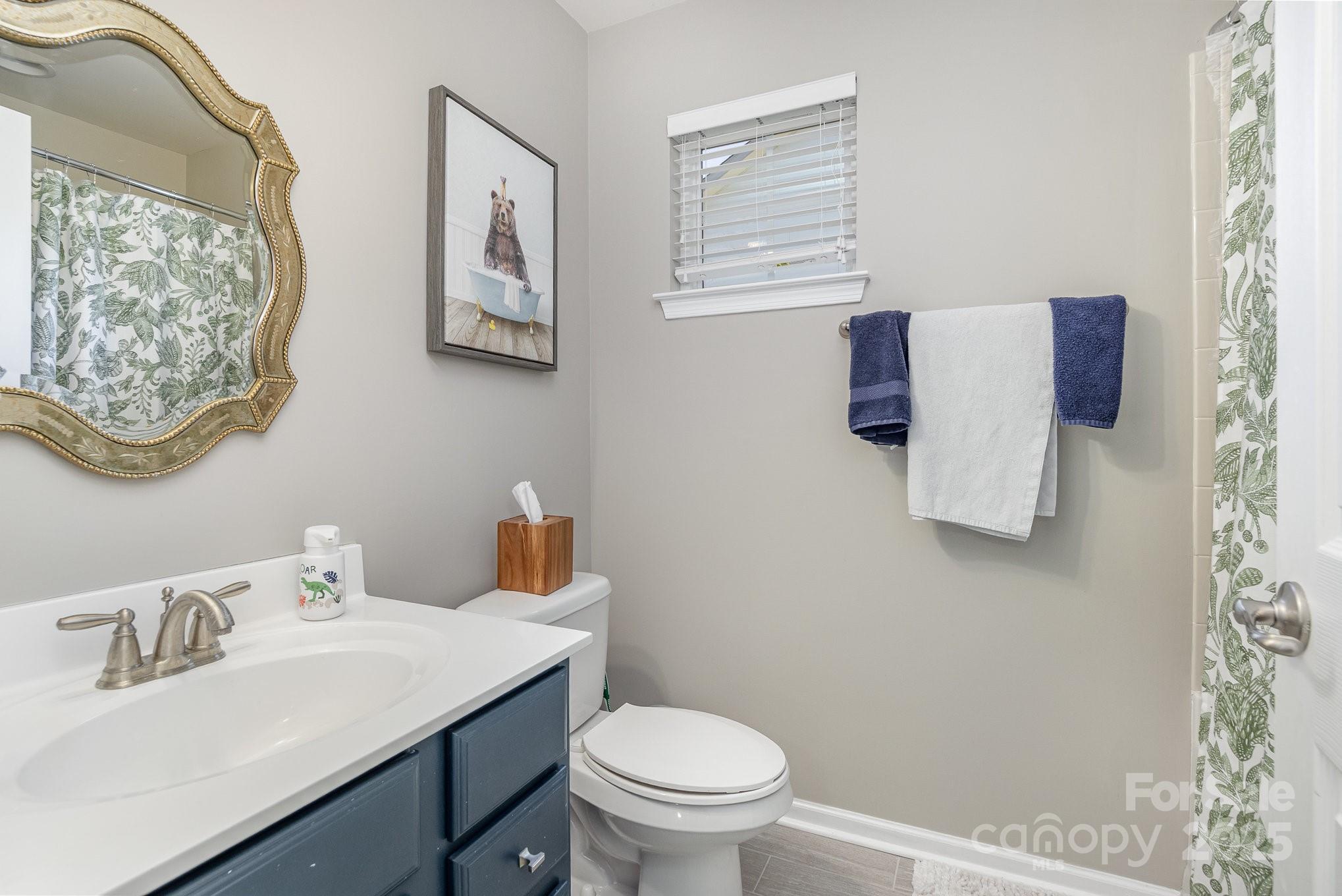 121 Inlet Point Drive Tega Cay, SC 29708 - Photo 16 of 18 a bathroom with a toilet sink and mirror