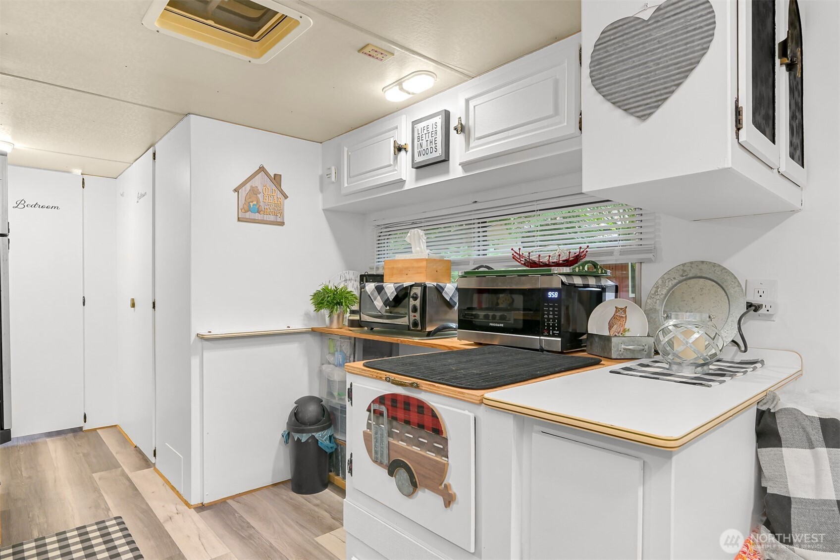 1010 Maple Lane Maple Falls, WA 98266 - Photo 9 of 40 a utility room with stainless steel appliances granite countertop a sink and a refrigerator