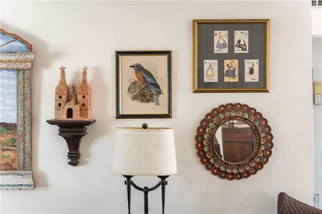 a front view of a building