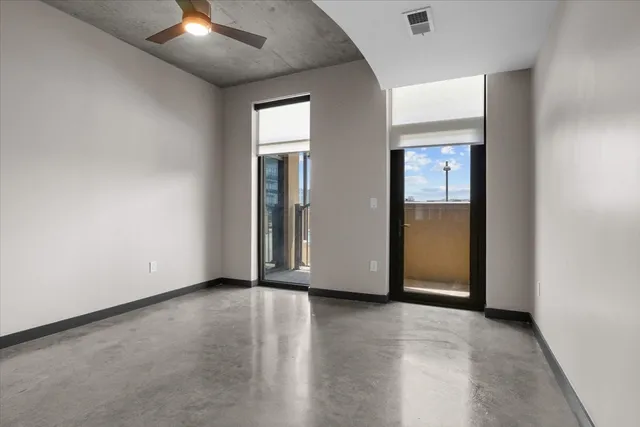 a view of hallway with stairs