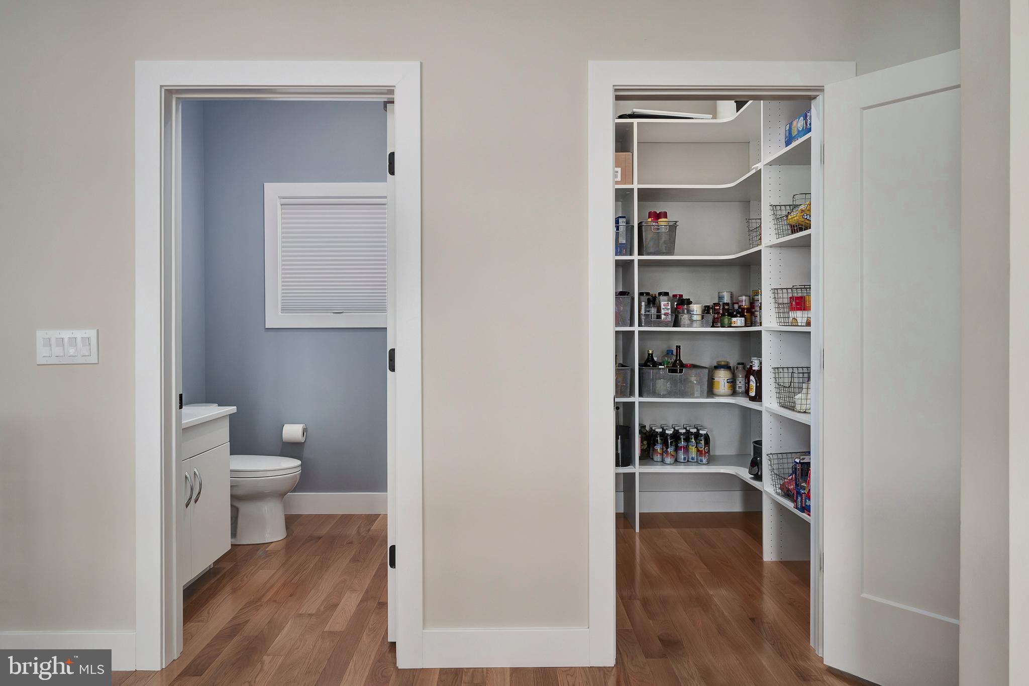 29 Amherst Road Long Beach Township, NJ 08006 - Photo 17 of 56 a view of a bathroom with a toilet and a hardwood floor
