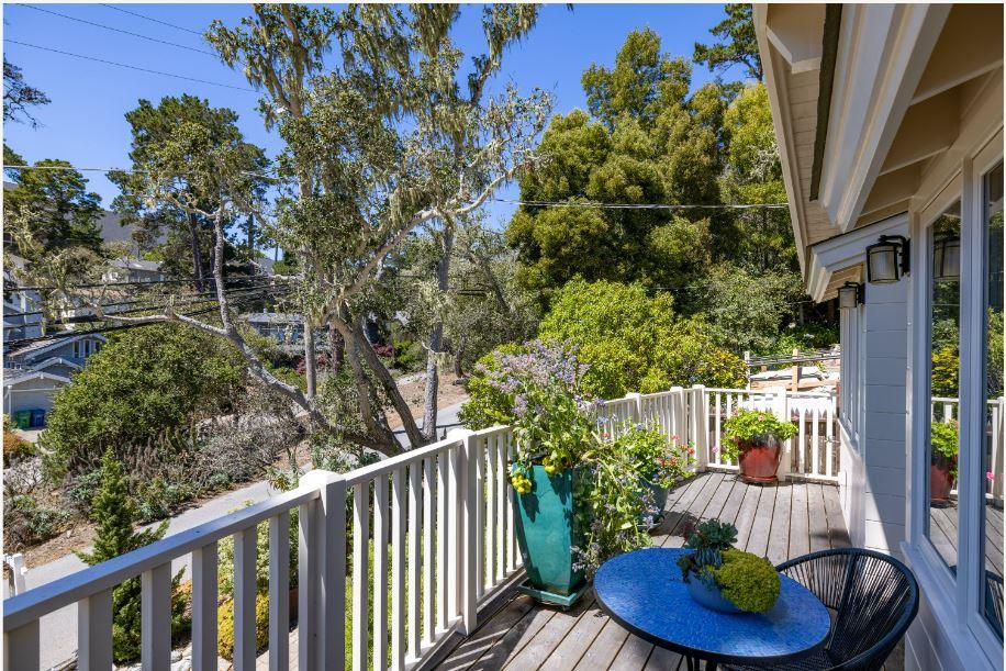 Junipero Street Carmel, CA 93921 - Photo 33 of 33 a view of a chair and table in the balcony