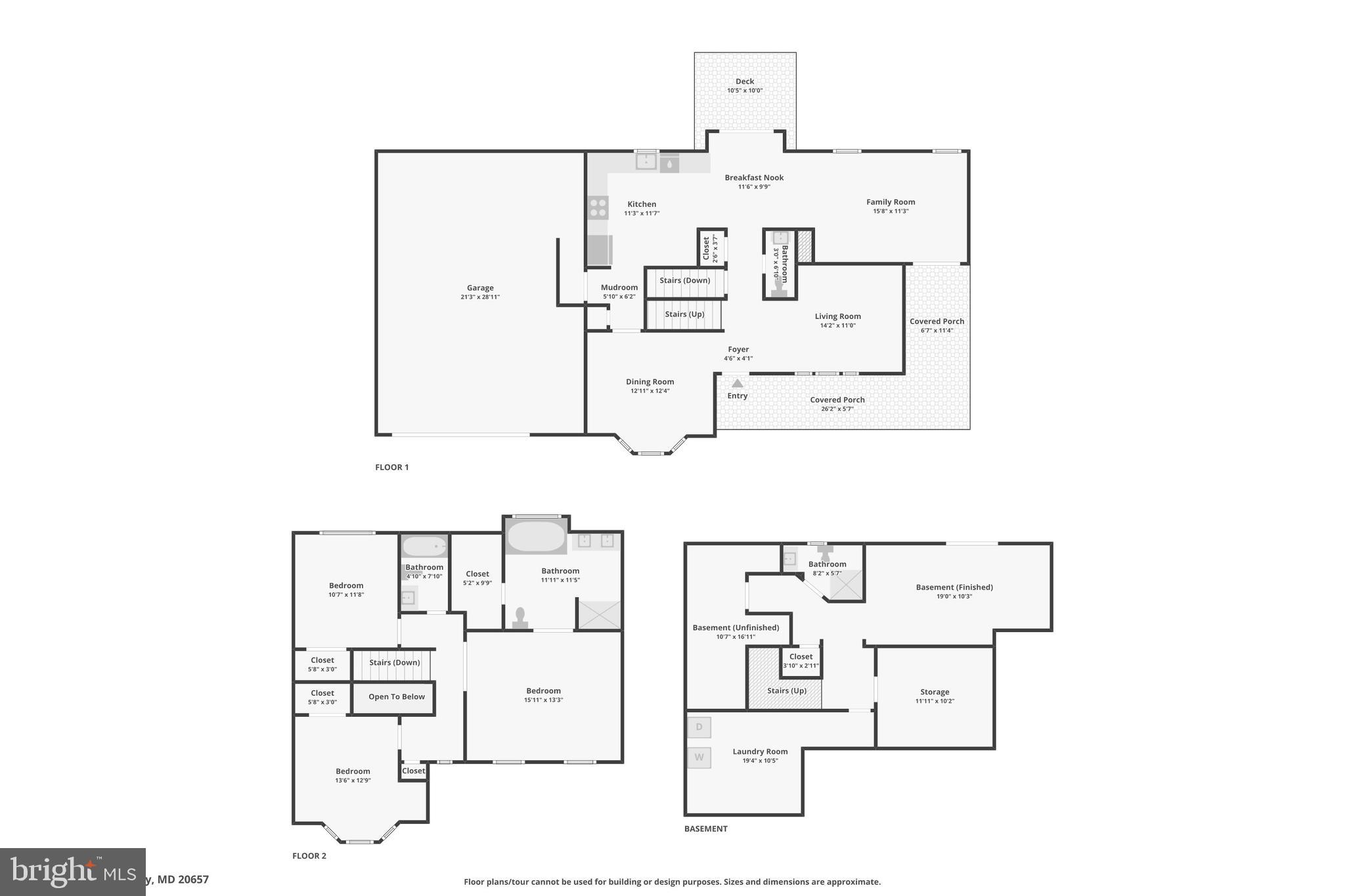 329 Red Cloud Road Lusby, MD 20657 - Photo 66 of 69 Combined Floor Plan