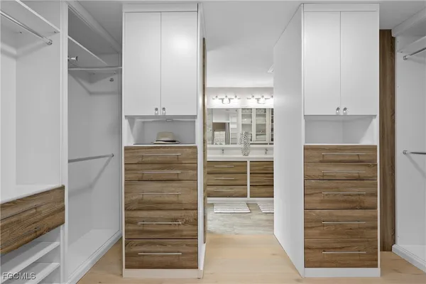 a view of walk in closet