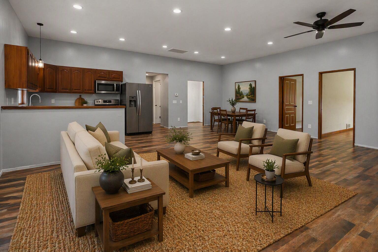 18250 Bush Road Chelsea, MI 48118 - Photo 26 of 55 18250 Bush Rd. - Living Room with dinnin