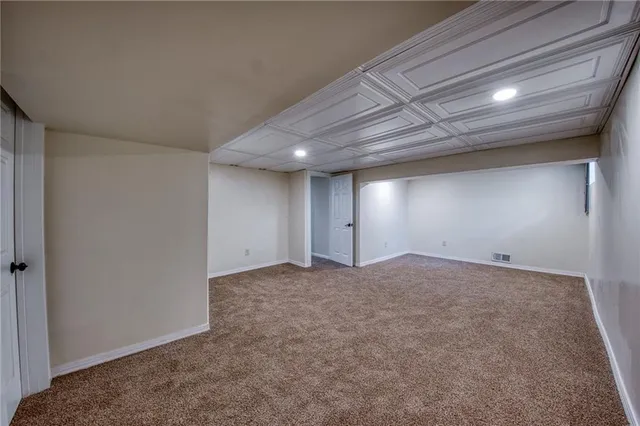 a view of an empty room