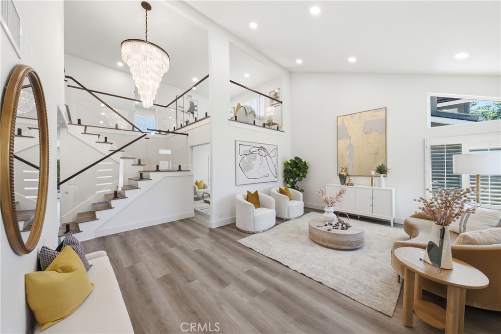 158 North Thistle Road Brea, CA 92821 - Photo 3 of 58 High ceiling living room, new floorings, upgraded staircase