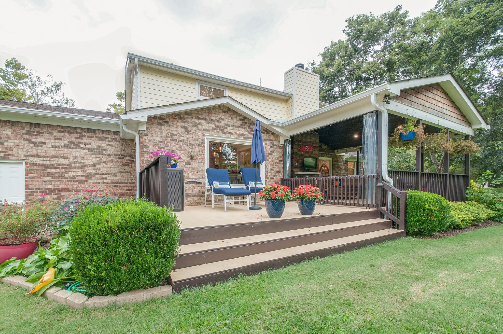 147 Baltusrol Road Franklin, TN 37069 - Photo 39 of 41 a view of outdoor space yard deck patio and fire pit