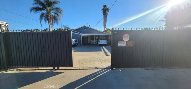 a view of a car garage door