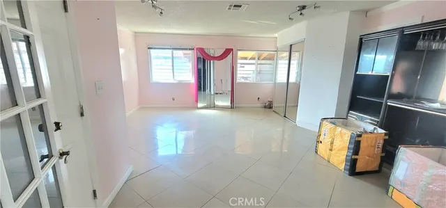 a backyard of a house with seating space