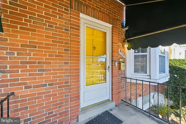 a view of a brick wall