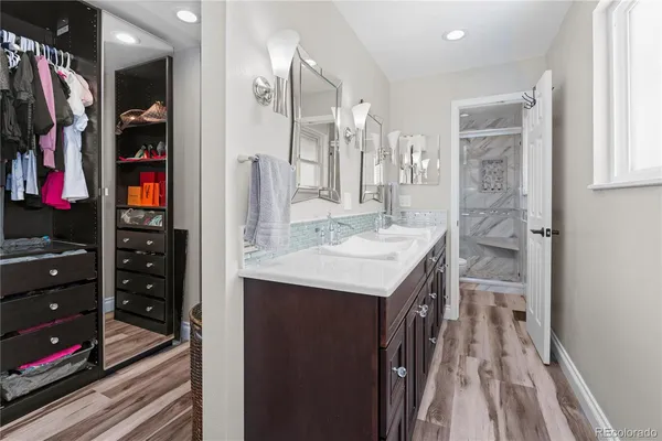 a kitchen with stainless steel appliances cabinets and a counter