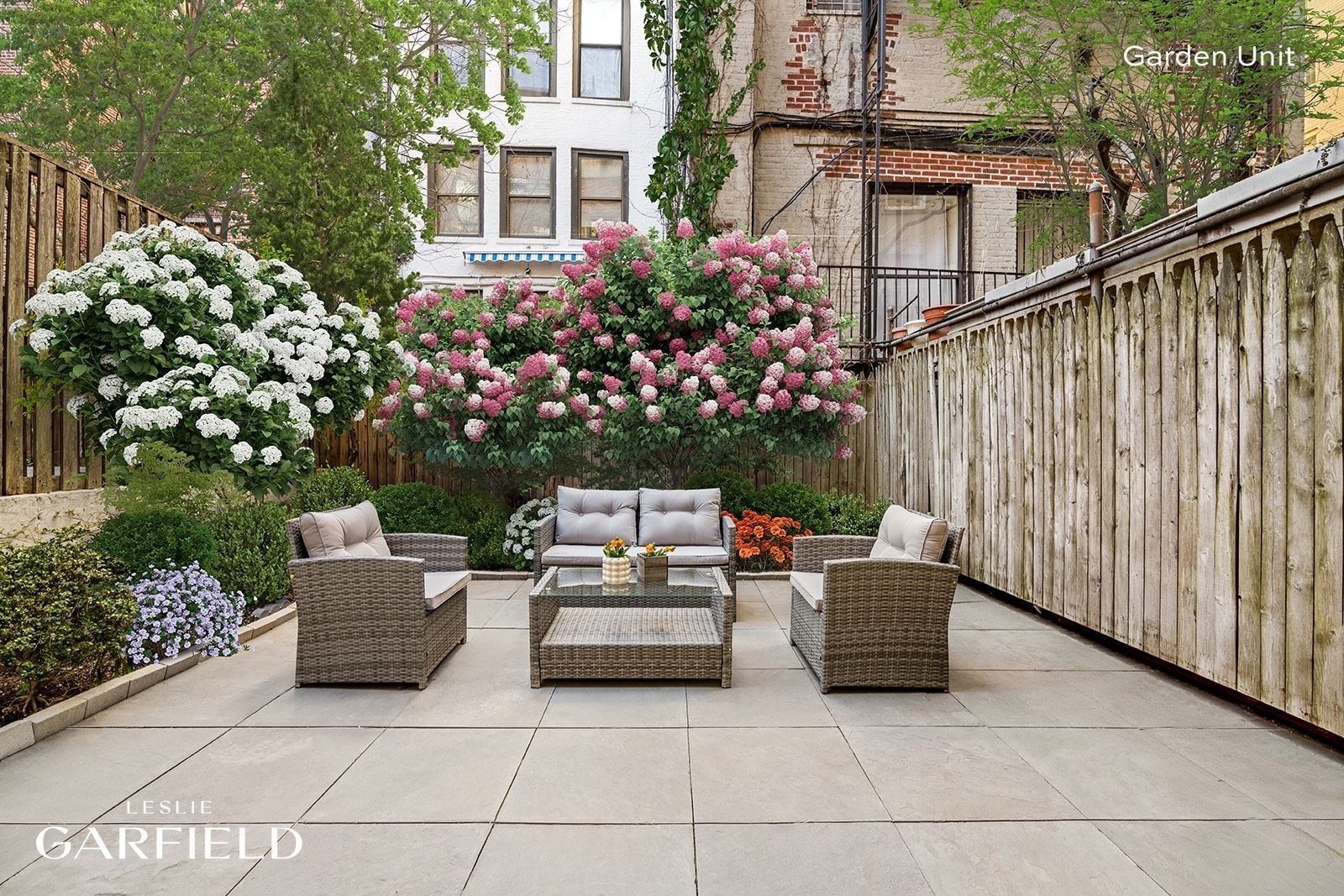 13 West 89th Street Manhattan, NY 10024 - Photo 12 of 17 a view of a patio with couches and potted plants