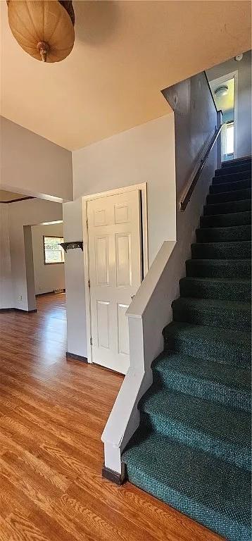 115 North Ray Street New Castle, PA 16101 - Photo 3 of 9 a view of entryway and hall with wooden floor