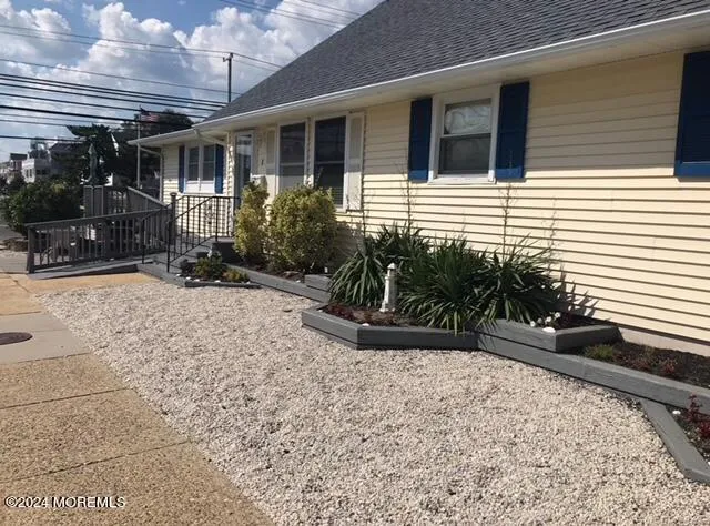 a view of a house with a patio