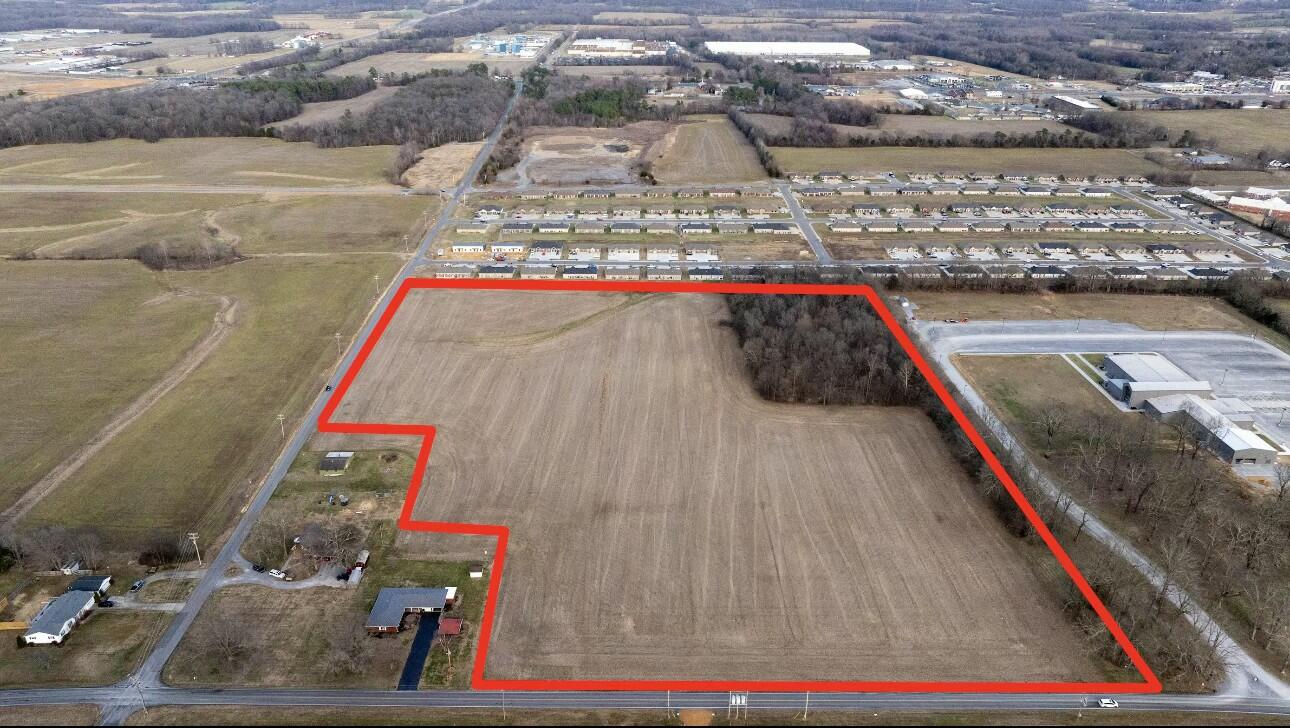 Parcel # 041-0-0034 Parcel Road Murray, KY 42071 - Photo 2 of 14 Aerial w/Approx Lot Lines