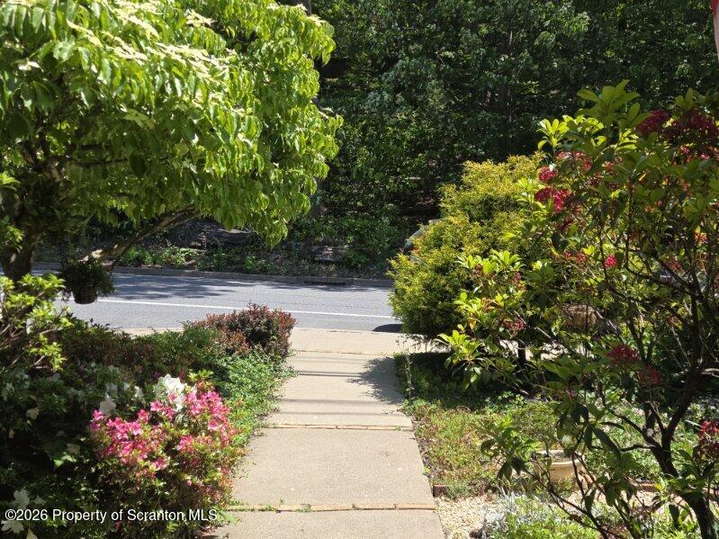 229 East Mountain Road Scranton, PA 18505 - Photo 6 of 47 a view of a pathway with flower plants