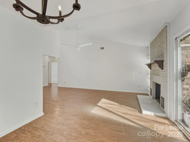 a view of a livingroom with a fireplace