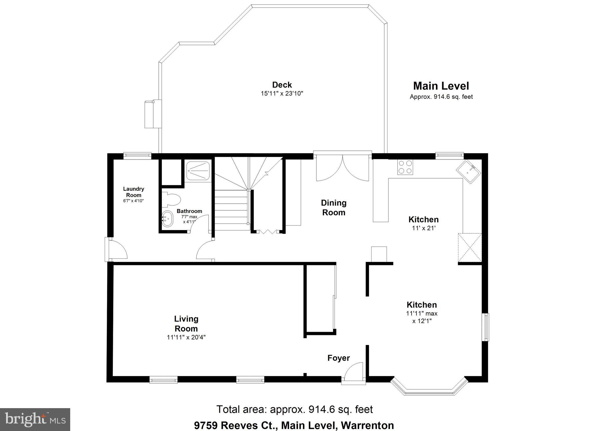 9759 Reeves Court Warrenton, VA 20186 - Photo 33 of 34 Main Level Floor Plan