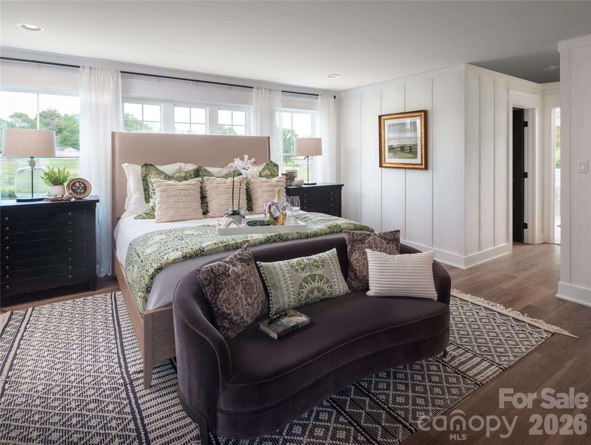 2 Pinnacle Way, Unit COVINGTON York, SC 29745 - Photo 28 of 46 a bedroom with a bed rug and windows