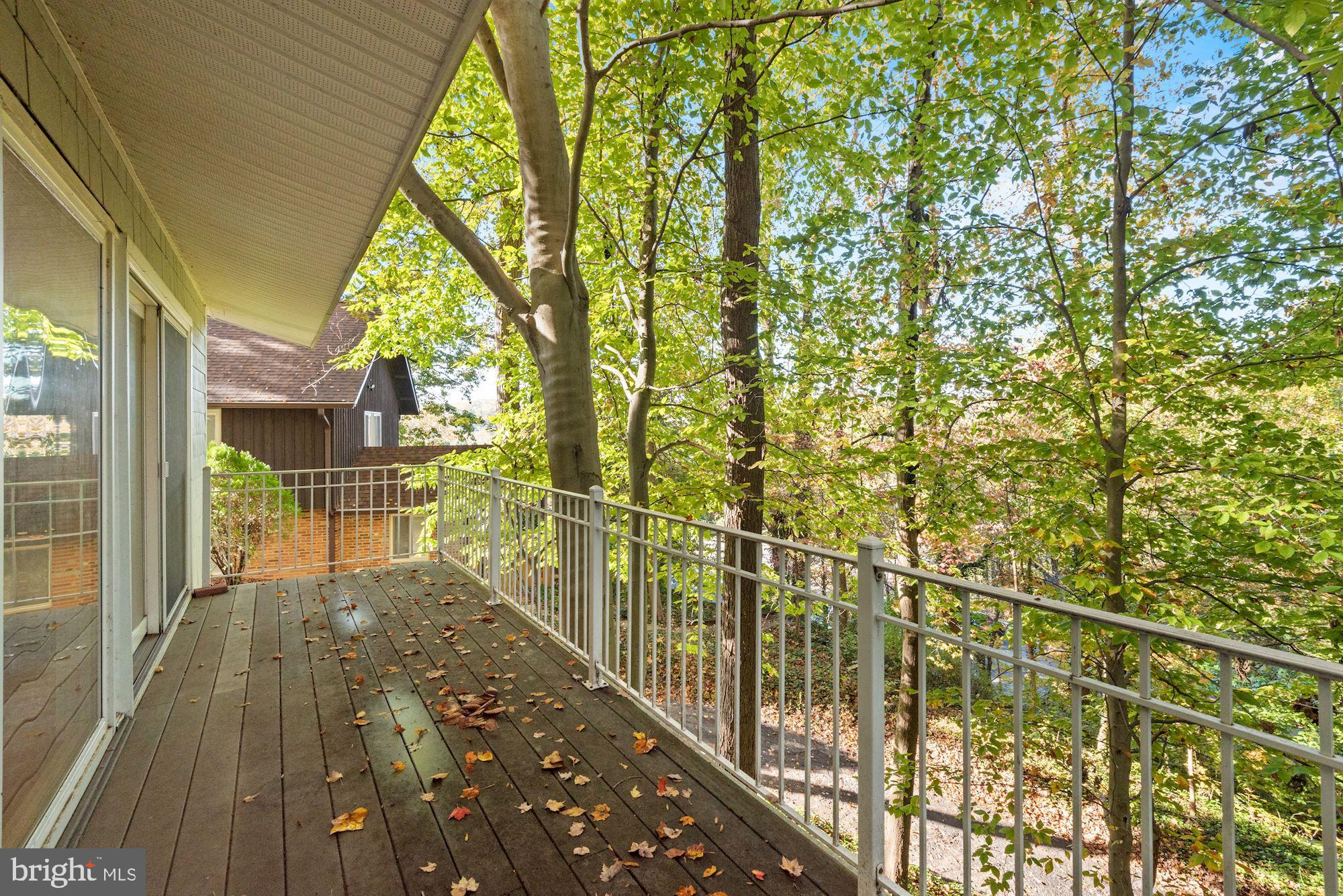 6530 Walhonding Road Bethesda, MD 20816 - Photo 22 of 29 Balcony with Winter Potomac Views