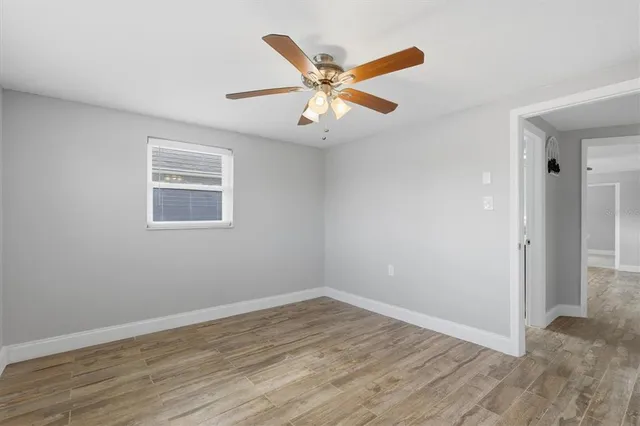 a view of a porch and garden