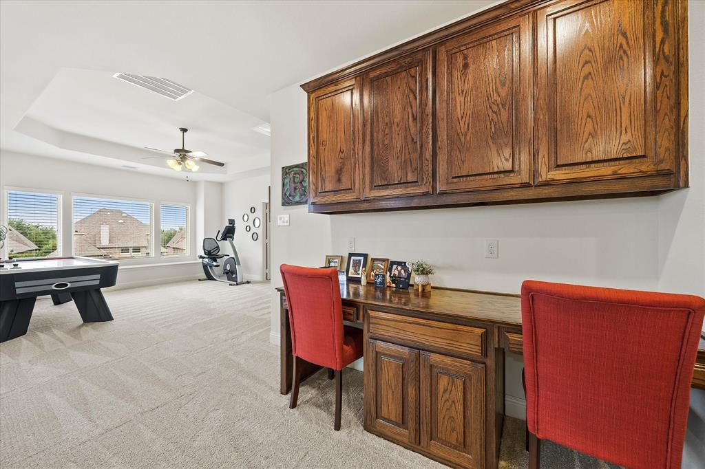 1056 Knoxbridge Road Forney, TX 75126 - Photo 20 of 35 Upstairs Living Area with Built-Ins