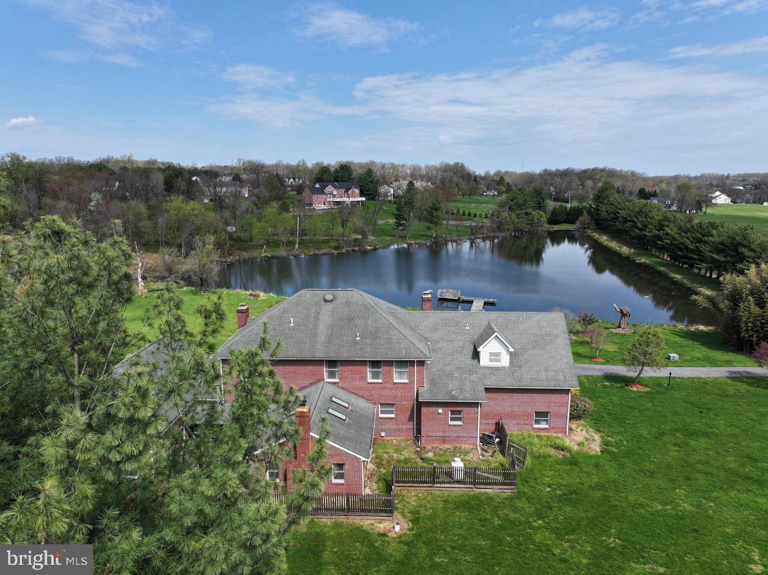2950 Hobbs Road Glenwood, MD 21738 - Photo 76 of 82 an aerial view of house with yard and lake view