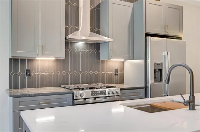 a view of a chair and a door