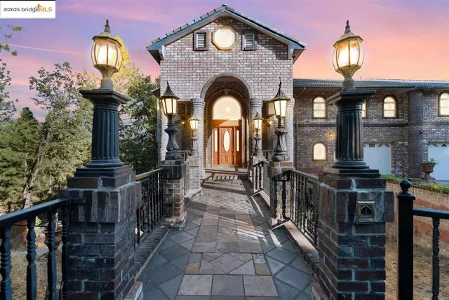 a front view of a house with yard