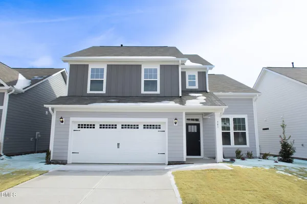 a front view of a building