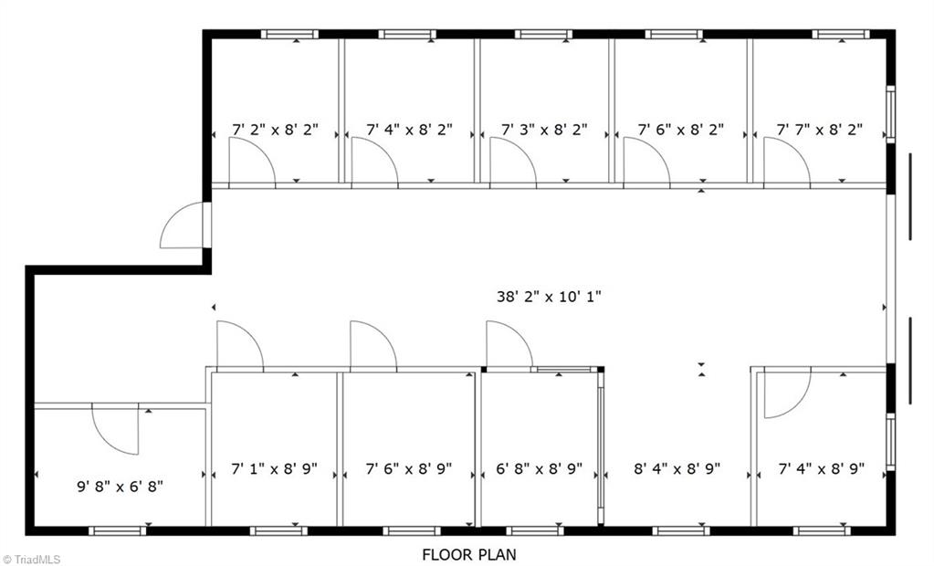 7736 Penns Grove Road Summerfield, NC 27358 - Photo 50 of 50 Barn floor plan