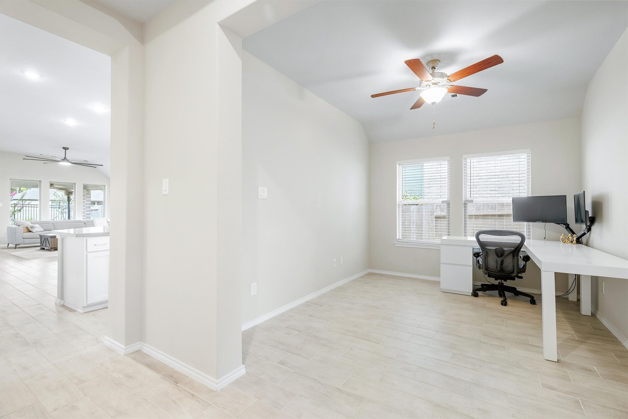 17270 Wild Watermelon Way Conroe, TX 77302 - Photo 21 of 28 Need a home office? A study? A fourth bedroom? This flex room sits right off the main living area. Whatever your life calls for, this room can handle it.