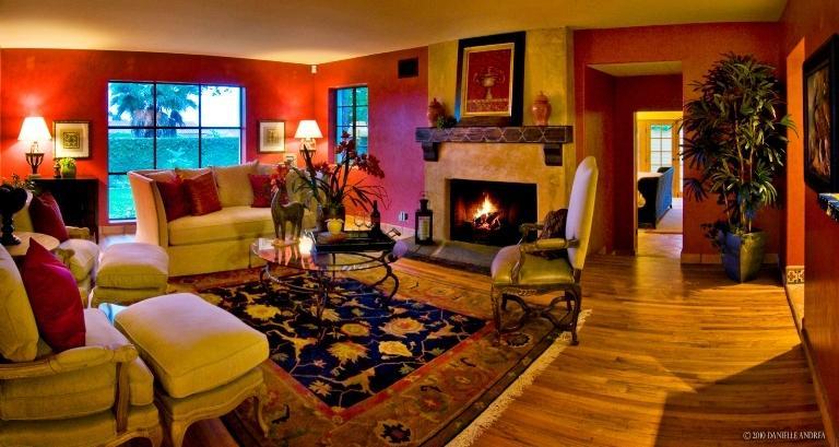 3340 Foothill Road Santa Barbara, CA 93105 - Photo 4 of 14 a living room with furniture and a fireplace