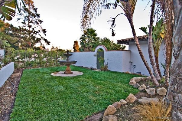 3340 Foothill Road Santa Barbara, CA 93105 - Photo 6 of 14 a backyard of a house with lots of green space