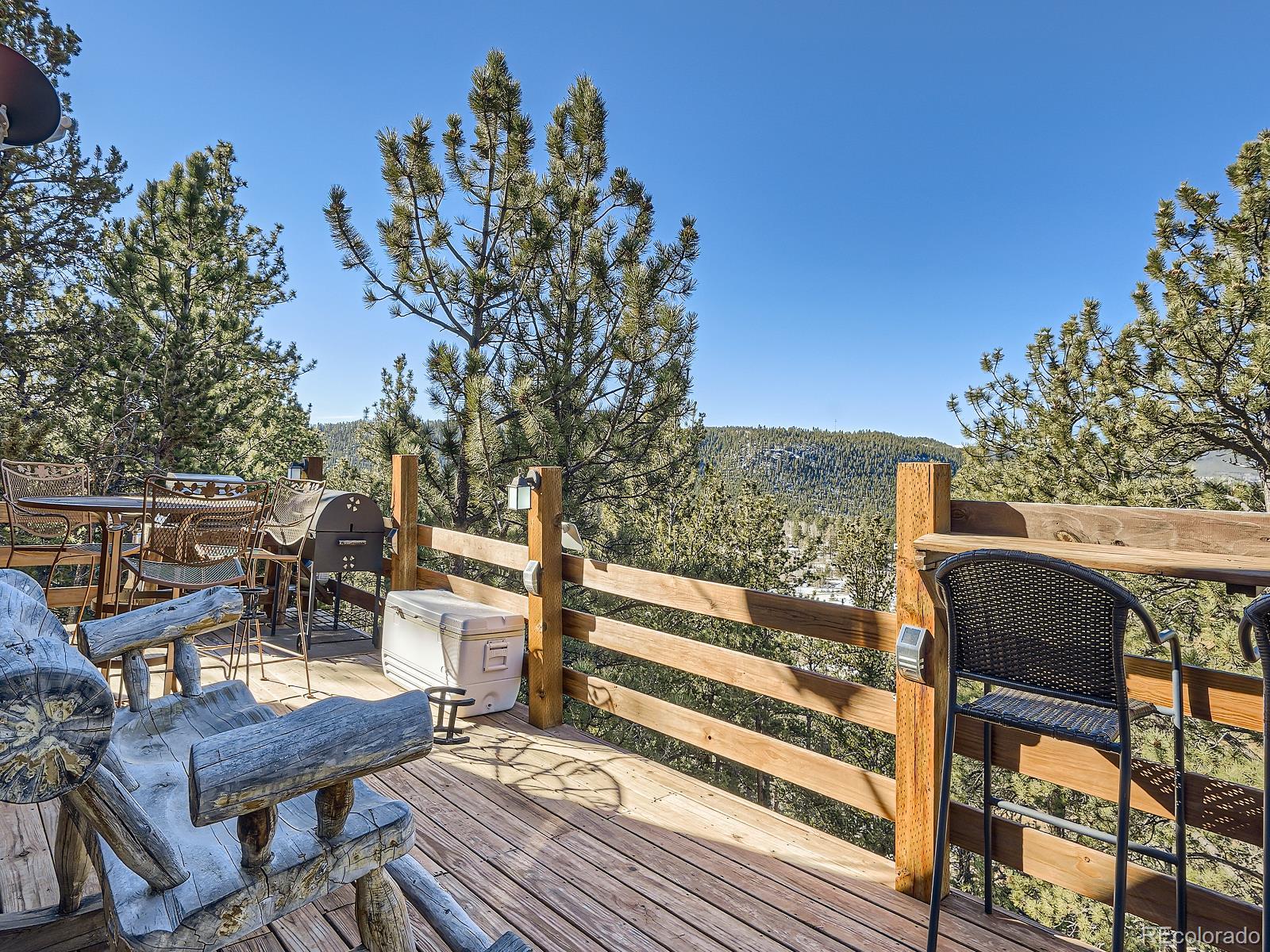 139 Hayes Street Bailey, CO 80421 - Photo 22 of 28 a view of a balcony with chairs