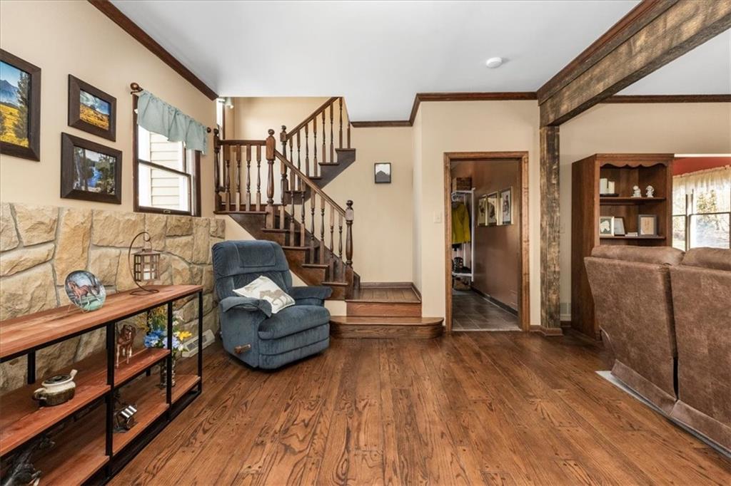 281 Bear Creek Road Sarver, PA 16055 - Photo 3 of 50 a living room with furniture and wooden floor