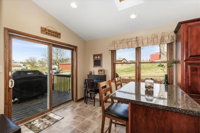 a very nice looking room with a large window