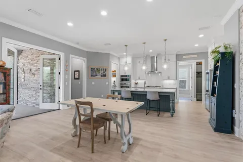 a view of outdoor space with seating