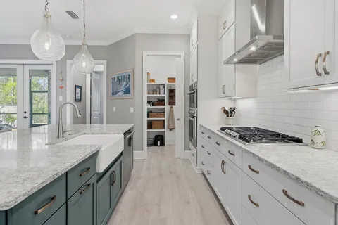 a view of an outdoor space and tennis court